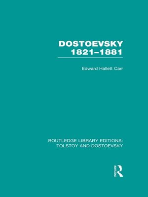 cover image of Dostoevsky 1821-1881